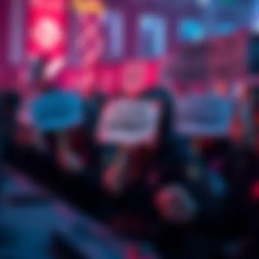 Gamers protest against cheating A group of gamers holding signs demanding Blizzard act on aimbot issues in competitive gaming
