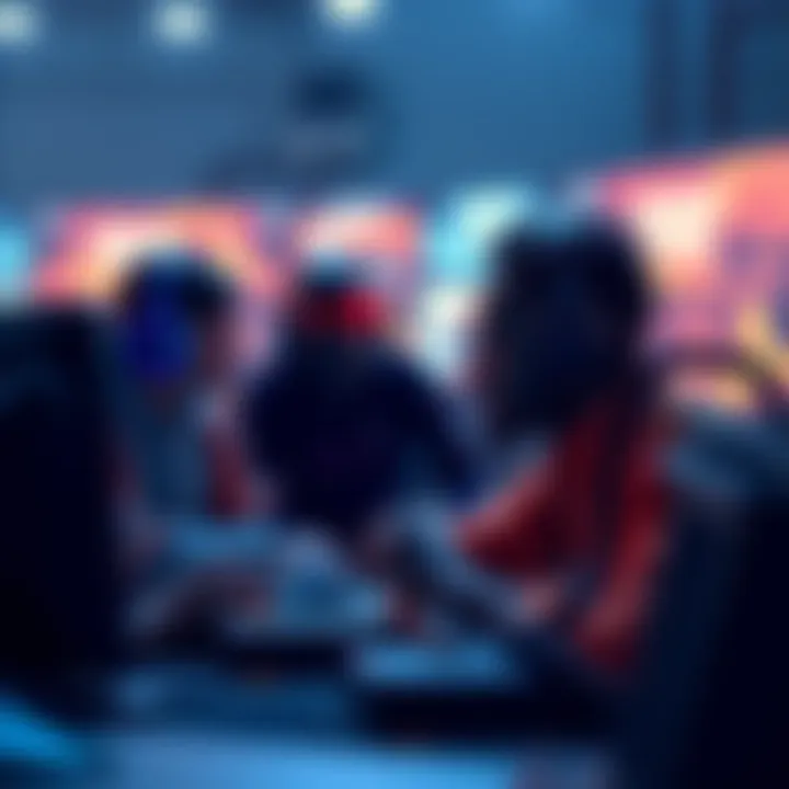 Gamers discussing PSN options A group of gamers engaged in a discussion about PSN strategies for 2025