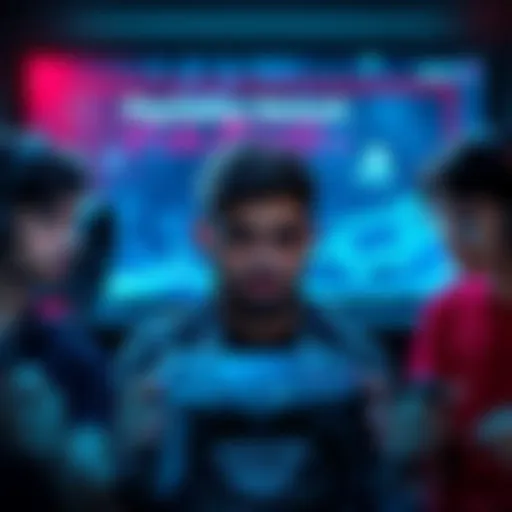 A group of gamers looking frustrated while trying to connect to PlayStation Network on their consoles, with a backdrop of a game controller and a connectivity error message