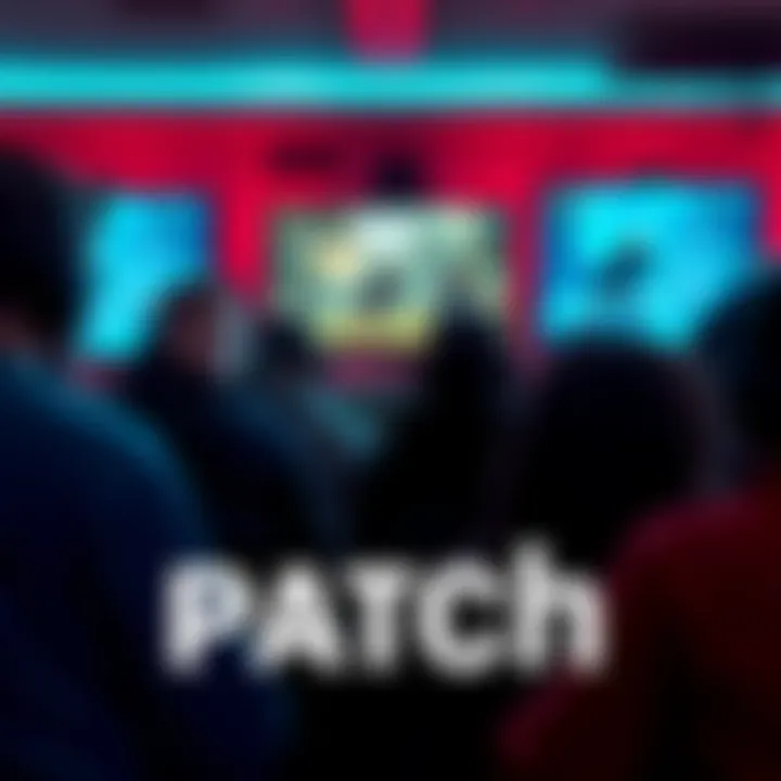 Frustrated gamers gather around screens showing gameplay with the latest patch, expressing disappointment and disbelief.