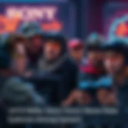 Group of gamers discussing Sony's recent announcements with confused expressions