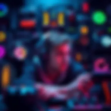 Gamers Spending on PC Gear A gamer surrounded by various gaming gear and accessories, reflecting on spending habits.