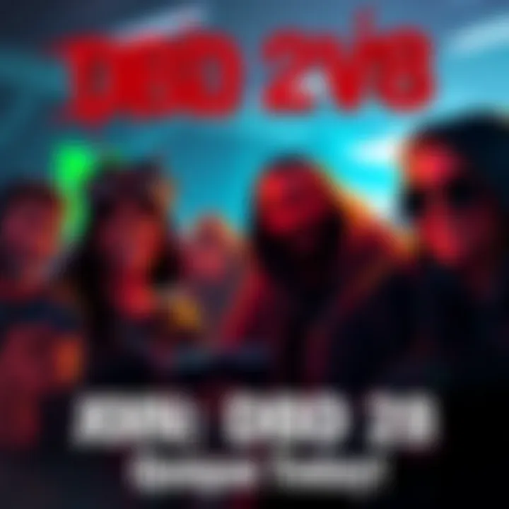 A group of gamers collaborating as survivors in DBD 2v8, showcasing teamwork and excitement.