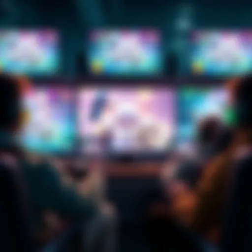 A group of gamers engaged with Jetpackhack on their screens, showing enhanced gameplay features