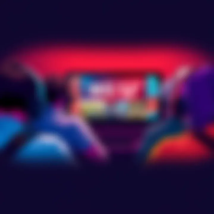 Gamers waiting for Wii U ports on Switch 2 A group of frustrated gamers looking at a screen displaying Wii U games, showing disappointment over missing ports