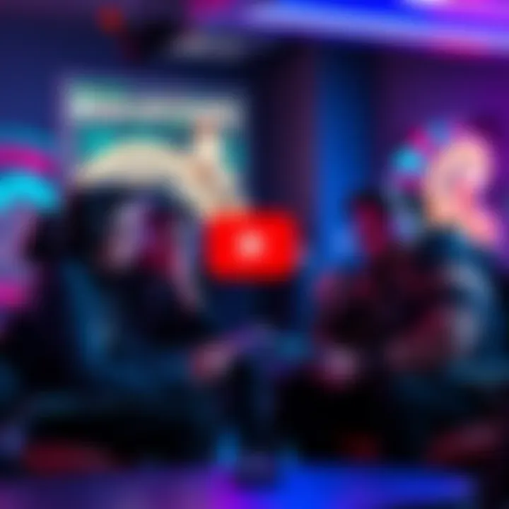 Gamers discussing YouTube trends A group of gamers engaged in a lively discussion about YouTube trends and content in 2026.