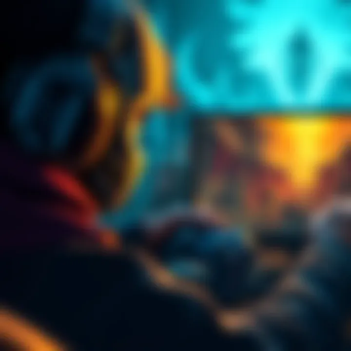 A gamer exploring video game options with characters from Ori and Prince of Persia visible on the screen.