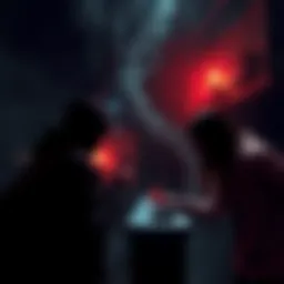 Players making choices in a dark, suspenseful game setting similar to Dark Pictures Anthology.