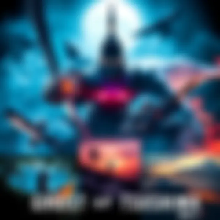 A collage of game covers featuring stunning scenery and action-packed combat similar to Ghost of Tsushima.