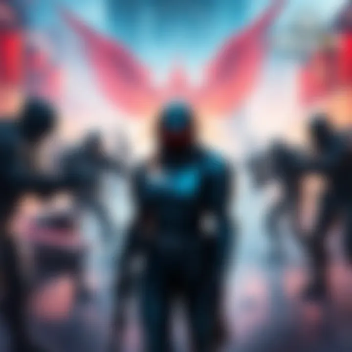 Various video games showcasing characters and environments built using Paragon assets, including Fault and BPM: Bullets Per Minute.