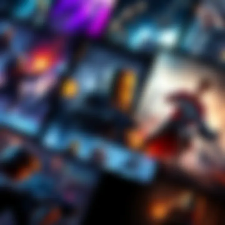 A collage of different video games showing gameplay similarities and themes