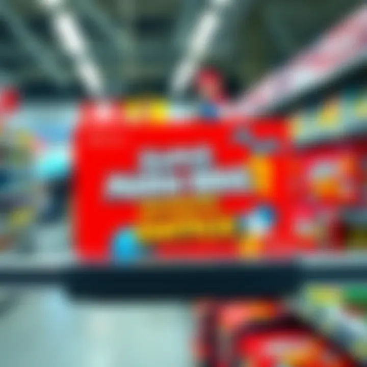 A physical digital code card for Super Mario Bros. Wonder Switch 2 Edition displayed on a store shelf