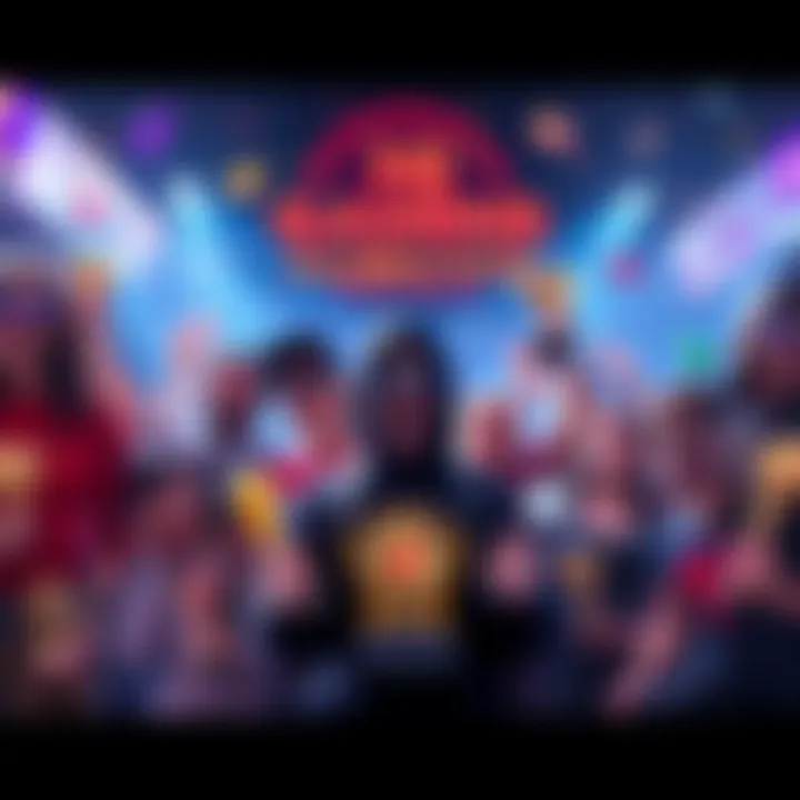 Gaming Achievements Celebration A group of gamers proudly showing off their trophies and achievements from various games.