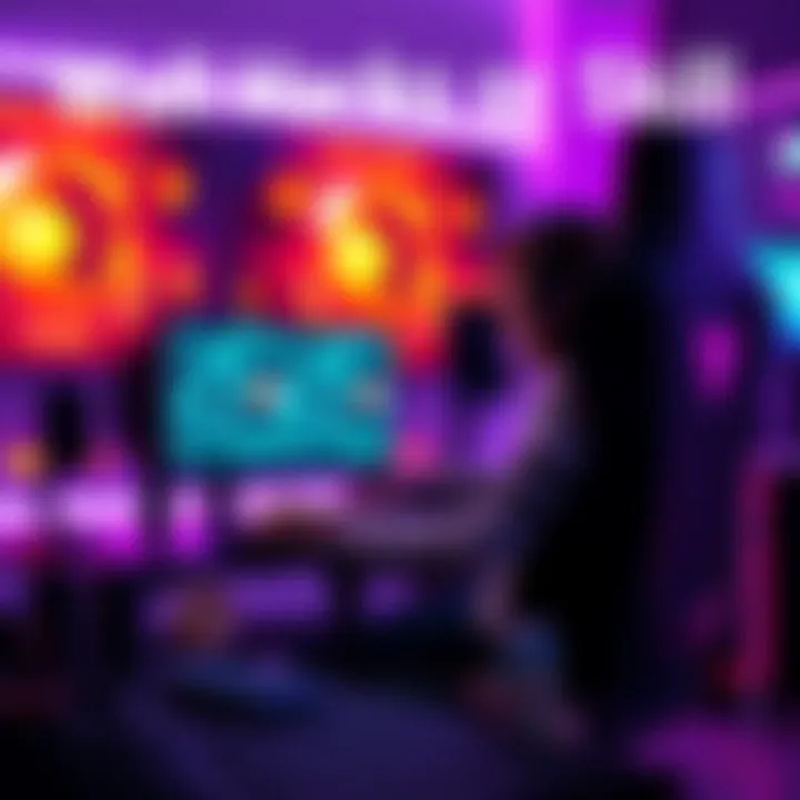 A gaming chair set up with a computer and a player focused on a screen, discussing cheating in gaming.