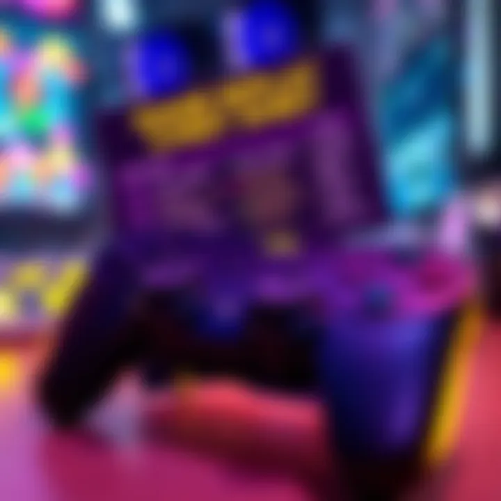 A colorful cheat sheet with tips for gamers is displayed next to a video game controller