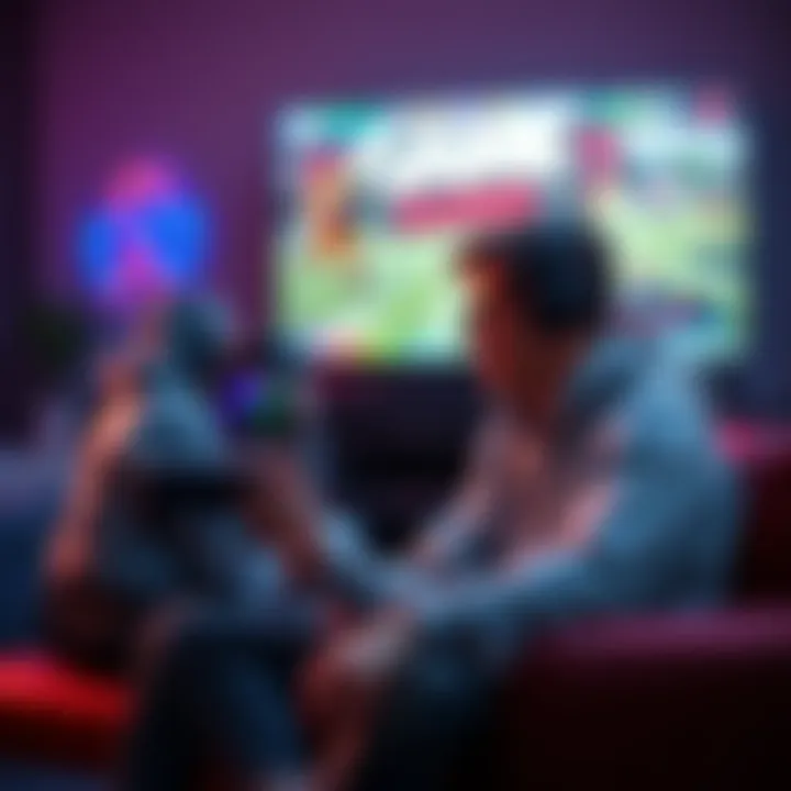 Cog, Hoeg, and Brad talking about Marathon and gaming trends at a table with gaming equipment in the background