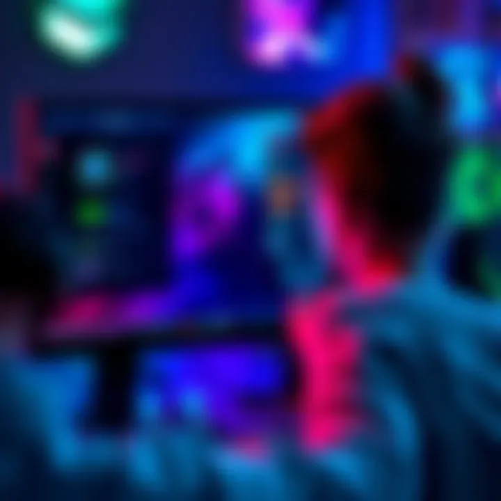 A gamer adjusting graphics options on a computer screen, focusing on frame rate settings