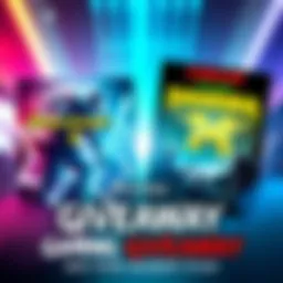 Colorful graphic showing game covers for Frostpunk 2 and Dandara with text promoting a gaming giveaway.