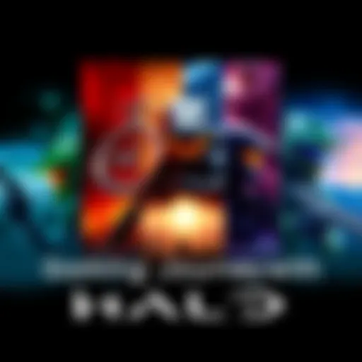 A collage of Halo game covers showing the evolution from Halo CE to Halo Infinite, symbolizing the gamer's journey through life stages.