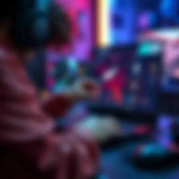 A person adjusting settings on a Sword 16 HX B14V laptop to fix FPS issues while gaming