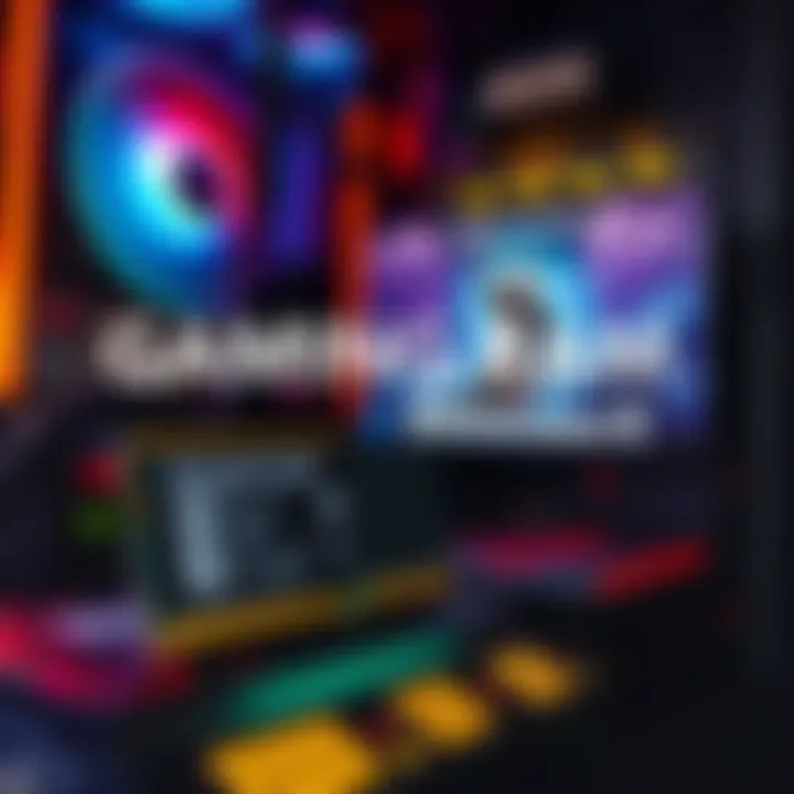 A close-up view of a gaming computer setup showcasing 32GB RAM modules and a screen displaying Kingdom Come Deliverance 2 gameplay.