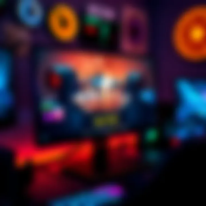 A close-up of a gaming monitor displaying a scene at 60 frames per second, with gaming peripherals in the background, highlighting the discussion on frame rates.