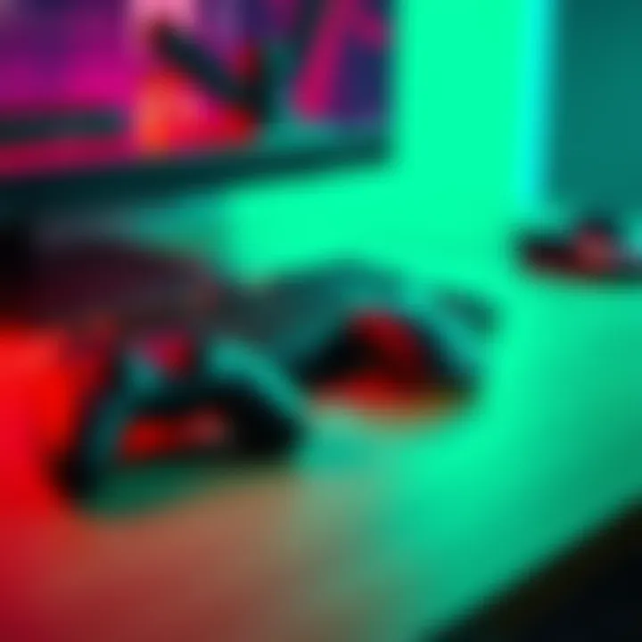 A gaming setup featuring a keyboard and mouse with a controller next to them, illustrating the shift from controller to keyboard and mouse gaming.