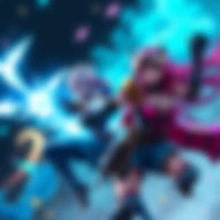 Characters Zarya and Sierra executing an ultimate combo in a gaming scene, showcasing team synergy for victory.
