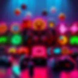 An eye-catching graphic showing various video game upgrade icons with a money-saving theme.