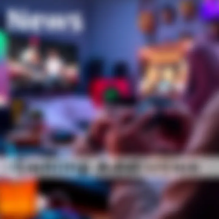 Person playing video game Individual focused on gaming with a controller in hand, surrounded by snacks and drinks