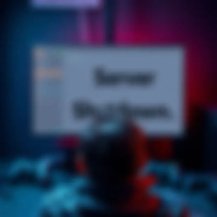 A player looking at a blank screen with a sign showing server shutdown, surrounded by game controllers and consoles, depicting concerns over online gaming future.