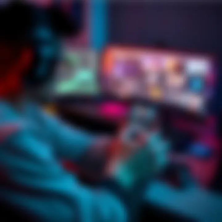 A gamer using different software tools on a computer, exploring options for gameplay without Windows overlays.