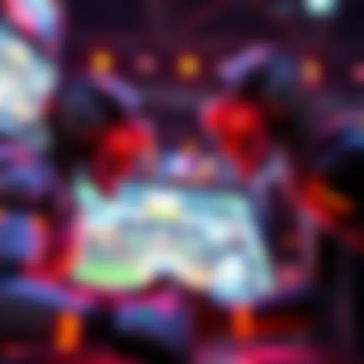 Two AI bots, Alpha and Beta, competing in a video game setting, showcasing their strategic gameplay against each other.