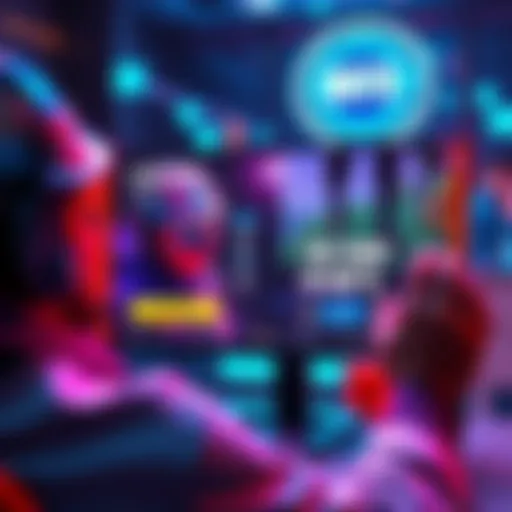 Gaming Bots Debate A person looking at a screen showing a video game with bots and currency options, discussing V-Bucks.