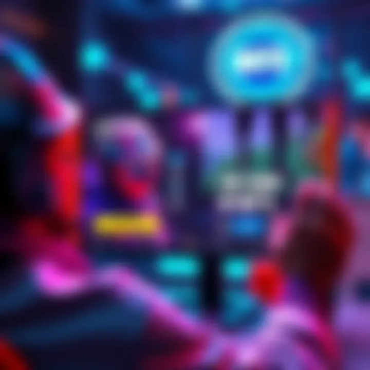 Gaming Bots Debate A person looking at a screen showing a video game with bots and currency options, discussing V-Bucks.