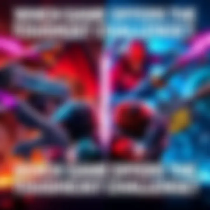 Four popular video games displayed with gameplay elements showcasing enemies and bosses.