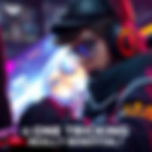 Gaming character in action A skilled gamer focuses on mastering a single character in a competitive environment, showcasing their skills and strategies while playing as Brigette.