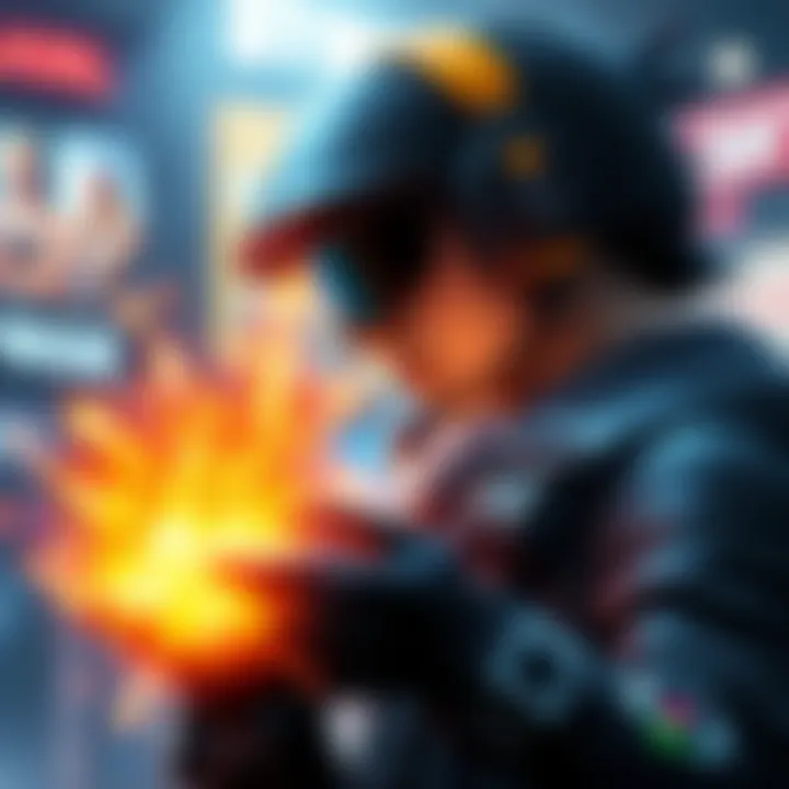 A gaming character receiving a passive energy boost, surrounded by vibrant energy effects, showcasing seamless gameplay without interruptions.