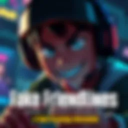 A gaming character with a sly smile pretending to be friendly while preparing for an attack