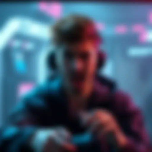 A player frustrated with character changes in a video game, showing emotion and disconnection from the character on screen.