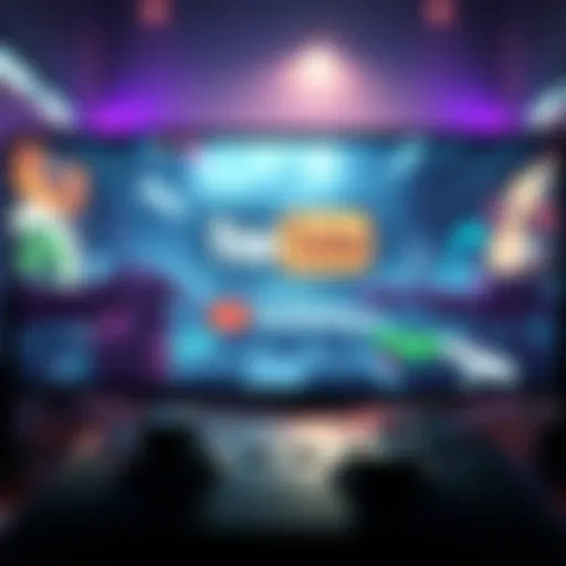 A gaming character appearing on screen after respawning, with a mention of YouTube in the background.