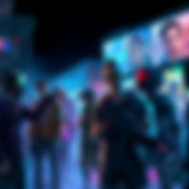 Gaming characters from popular titles Various gaming characters from iconic games like Elden Ring and GTA 6 gathered together, representing the excitement of the 2020s gaming era