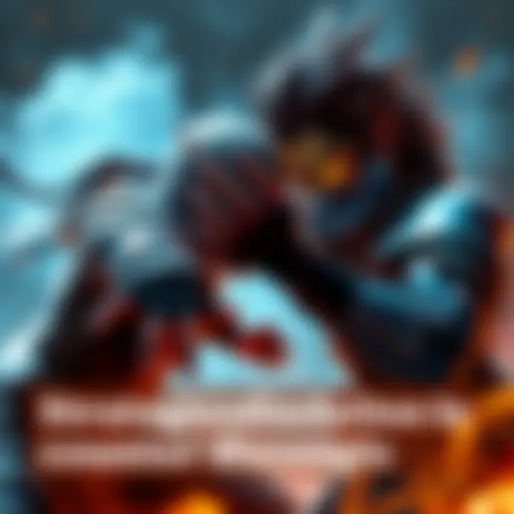 Two gaming characters, one resembling a masked fighter and the other a supernatural being, engaged in a battle scene, showcasing strategies to counter attacks.