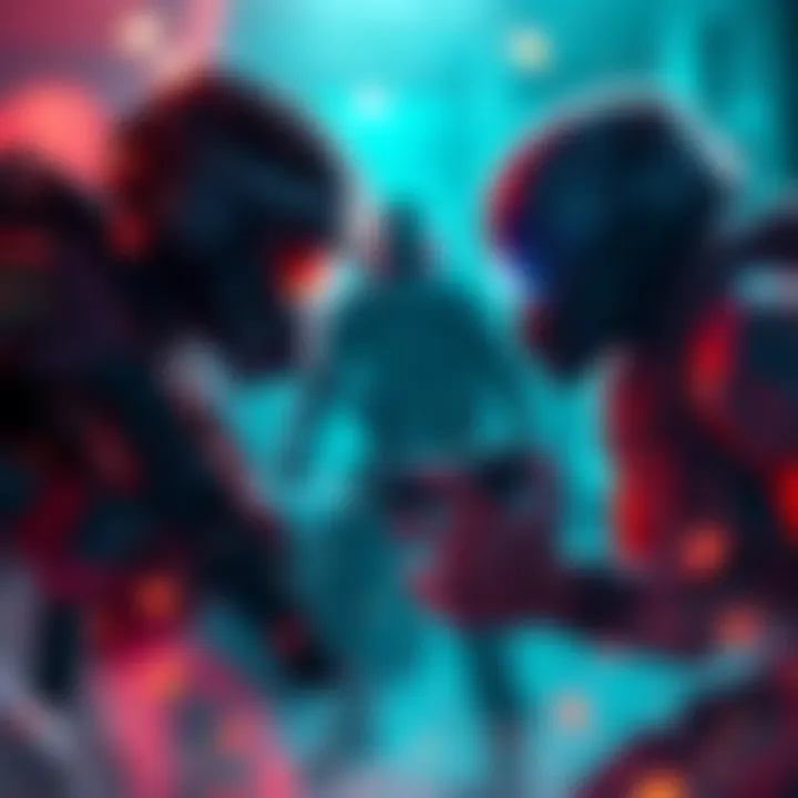 Three gaming characters from COD, BF, and Embark facing off in a dramatic scene