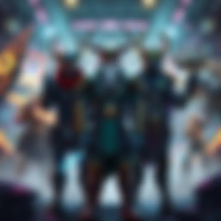 Three gaming characters representing Wong, Odin, and Onslaught celebrating their fixes, with a vibrant gaming background