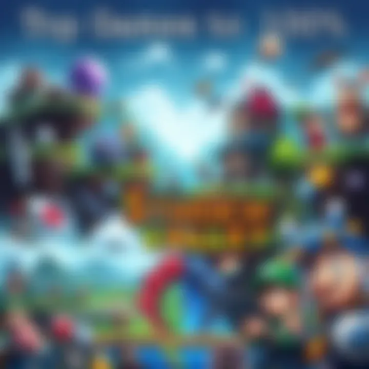 A collage of popular video game characters and scenes from games like Terraria and Stardew Valley, showcasing vibrant graphics and engaging gameplay.