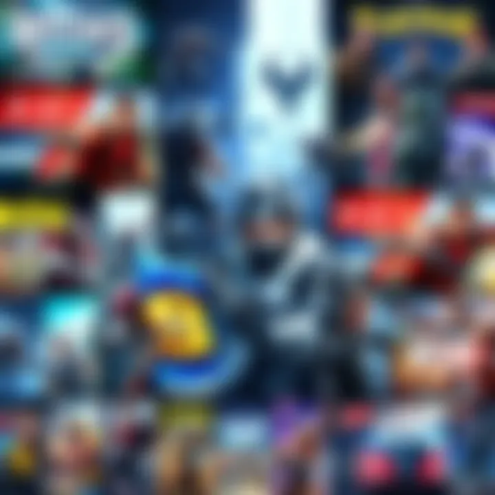 A collection of game covers featuring different genres and styles, showcasing similarities in artwork and gameplay elements.