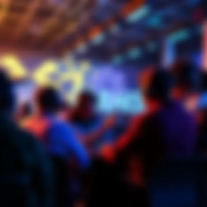 Gaming Community Discussion A group of gamers discussing offers and services related to Rahool in a vibrant online forum setting.