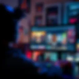 Gaming Compatibility Tools A gamer looking at a computer screen with runner compatibility websites open, highlighting different non-steam games.