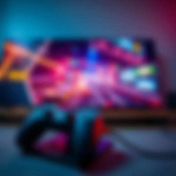 A gaming console connected to a 120Hz VRR TV displaying a 4K game with smooth graphics and ray tracing effects.